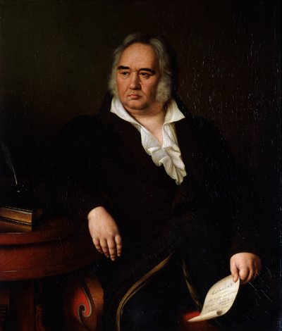 Retrato del Poeta Iván A. Krylov de Johann Leberecht Eggink