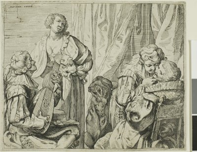 Interior con dos parejas de amantes y un tonto de Johann Liss