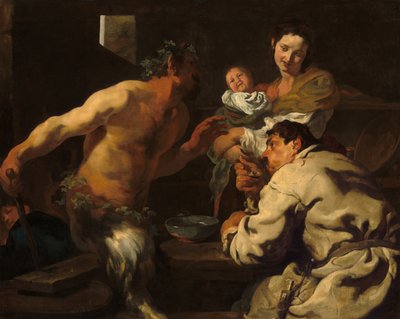 El sátiro y el campesino de Johann Liss