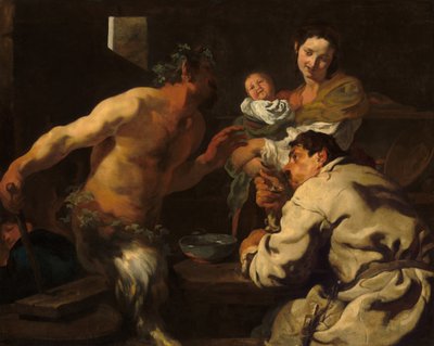 El Sátiro y el Campesino de Johann Liss