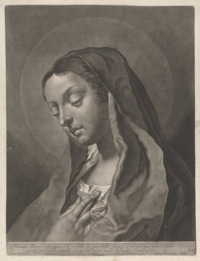 Manna maria est quia est subtilis et splendida suavis et virgo, quae veluti coelitus veniens, cunctis ecclesiaru populis cibum dulciorem melle defluxis de Johann Lorenz Haid