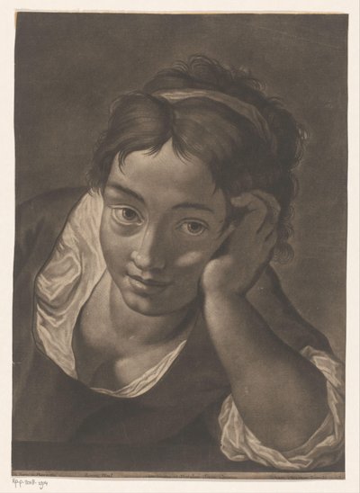 Retrato de una joven desconocida de Johann Lorenz Haid