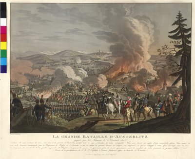 Batalla de Slavkov u Brna el 2 de diciembre de 1805 (aguafuerte y aguatinta) de Johann Lorenz Rugendas
