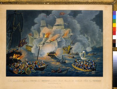 Batalla de Ténedos, 27 de octubre de 1822 de Johann Lorenz Rugendas