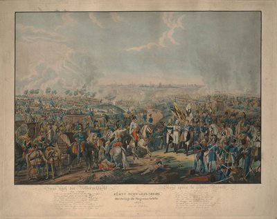 Después de la Batalla de las Naciones: el Príncipe Schwarzenberg trayendo noticias de la victoria el 18 de octubre de 1813 de Johann Lorenz Rugendas the Younger