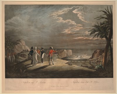 Napoleón Bonaparte en la isla de Santa Helena de Johann Lorenz Rugendas the Younger
