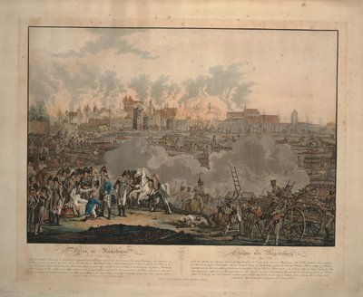 La batalla de Ratisbona el 23 de abril de 1809, 1809 de Johann Lorenz Rugendas the Younger