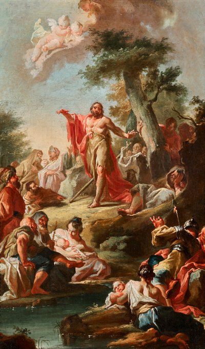 El sermón de Juan el Bautista de Johann Lucas Kracker