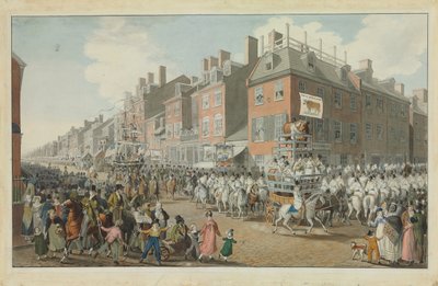 Desfile de los abastecedores de Johann Ludwig Krimmel