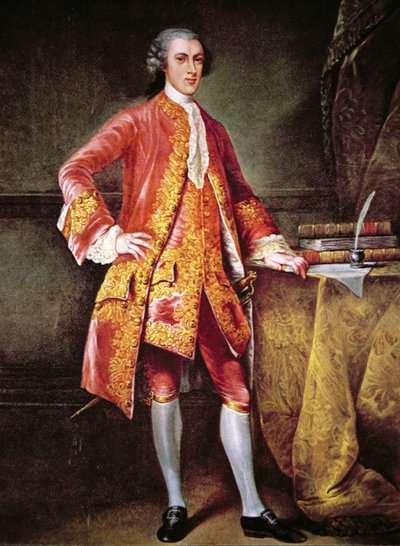 Retrato de Frederick Calvert de Johann Ludwig (after) Tietz