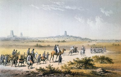 Entrada de la caravana de Heinrich Barth en Tombuctú en 1853, de 
