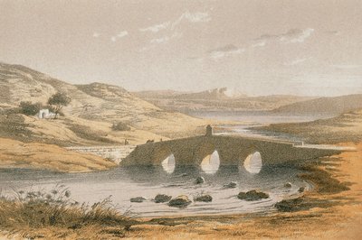 Puente de Jacob sobre el río Jordán de Johann Martin Bernatz