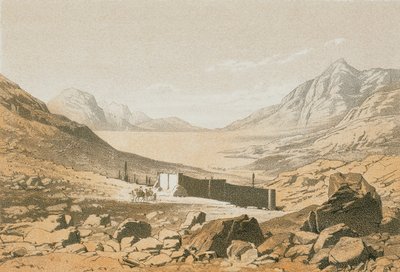 El Valle de Bostan. Grabado por Bernatz et alii - Steinkopk J.F. Editore de Johann Martin Bernatz