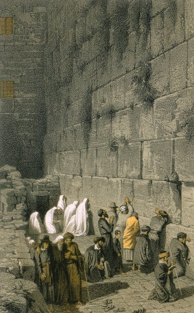El Muro Occidental en Jerusalén de Johann Martin Bernatz