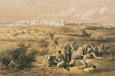 Vista de Haifa de Johann Martin Bernatz