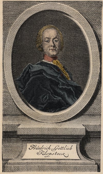 Friedrich Gottlieb Klopstock (1724-1803), poeta alemán de Johann Martin Bernigeroth