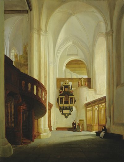 Interior de la Iglesia de San Nicolás, 1831 de Johann Martin Gensler