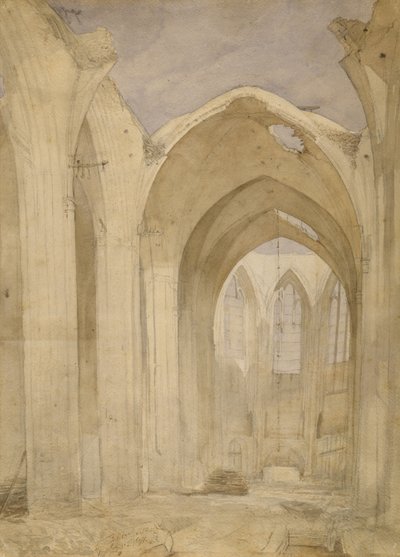 Ruinas de San Nicolás, 1842 de Johann Martin Gensler