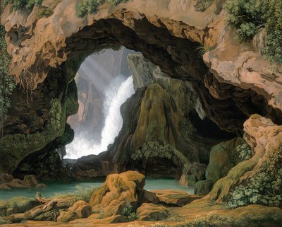 La gruta de Neptuno en Tívoli de Johann Martin von Rohden