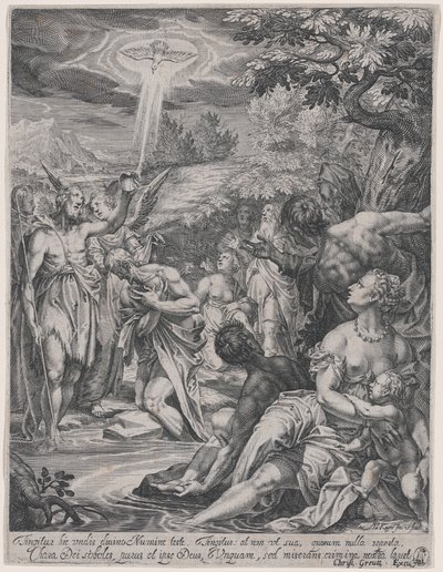 El bautismo de Cristo de Johann Matthias Kager