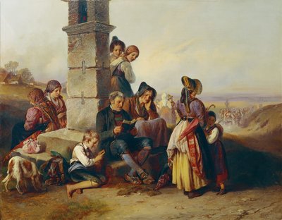 El resto de los peregrinos de Johann Matthias Ranftl