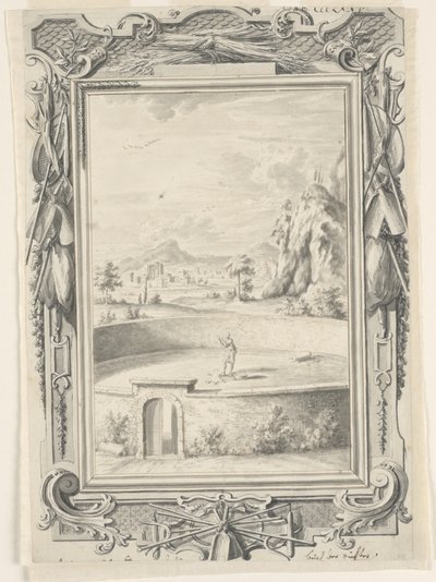 Estudio para El vellón de Gedeón, lámina 375, Physica Sacra de Johann Melchior Füssli