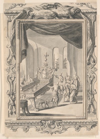 Estudio para El Lecho de Hierro del Rey Og, Placa 324, Physica Sacra de Johann Melchior Füssli