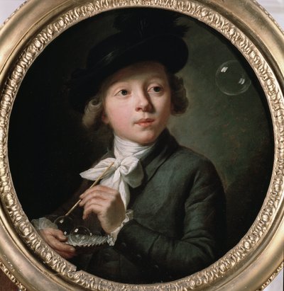 Burbujas de jabón o un retrato de J. A. Laurens de Johann Melchior Joseph Wyrsch or Wursch