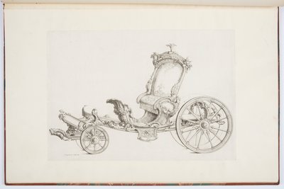 Diseño para un cabriolé de Johann Michael Hoppenhaupt II
