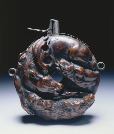 Frasco de pólvora, c.1680 de Johann Michael Maucher