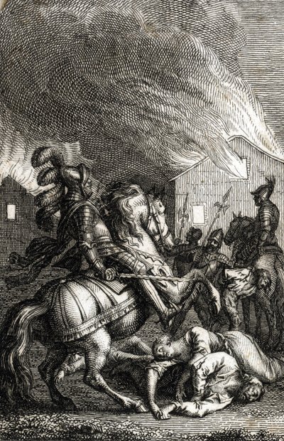 Conquista de Turingia por el emperador Adolfo de Nassau de Johann Michael Mettenleiter
