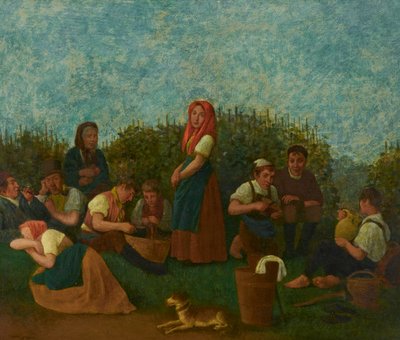 Descanso en el viñedo (la familia Schreiber) de Johann Michael Neder