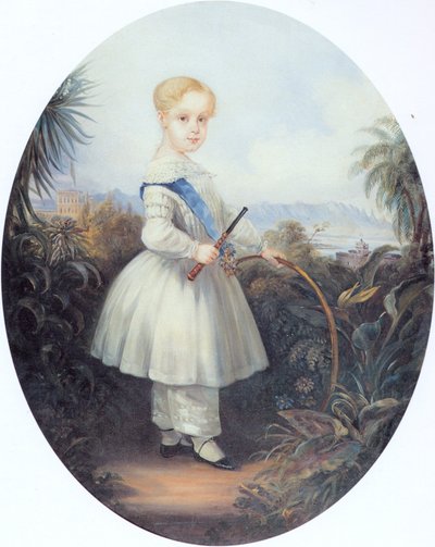 Afonso, Príncipe Imperial de Brasil, hijo mayor de Pedro II. 1846. de Johann Moritz Rugendas