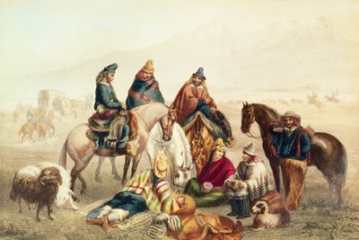 Trajes de rústicos chilenos, ilustración de 