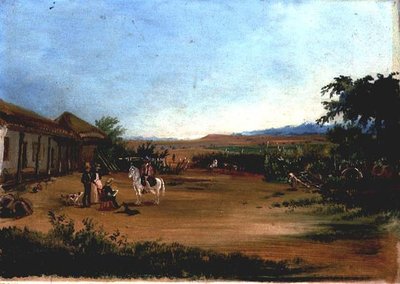 Autorretrato del pintor en la finca 