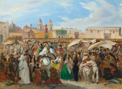 El mercado de Independencia, Lima de Johann Moritz Rugendas