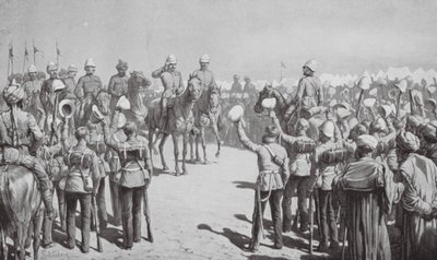 Contingente australiano saliendo de Suakin (litografía) de Johann Nepomuk (after) Schonberg