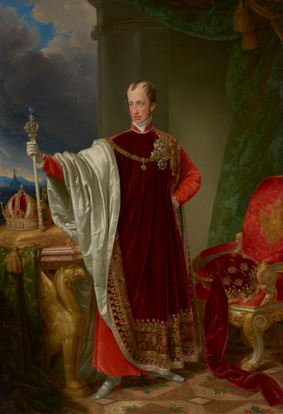 El emperador Fernando con las insignias de la Orden del Toisón de Oro de Johann Nepomuk Ender