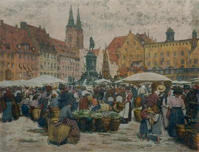 Mercado de Núremberg de Johann Nepomuk Geller