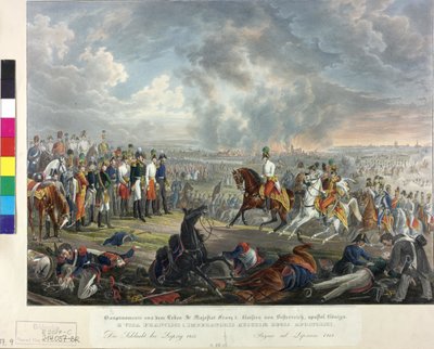 Batalla de las naciones en Leipzig 1813 de Johann Nepomuk Hoechle