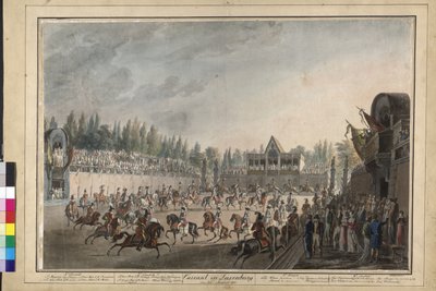 Carrusel en Laxenburg de Johann Nepomuk Hoechle