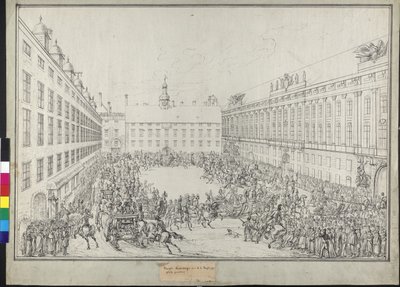 Paseo en trineo durante la convención vienesa de Johann Nepomuk Hoechle