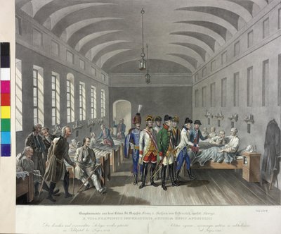 Visita en el hospital de campaña de Lugoj 1789 de Johann Nepomuk Hoechle
