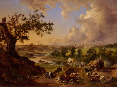 Vista de Moscú desde las Colinas de los Gorriones, 1837 de Johann Nepomuk Rauch