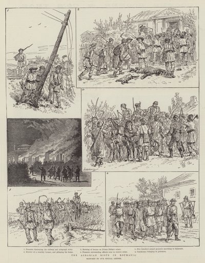 Los disturbios agrarios en Rumania de Johann Nepomuk Schonberg