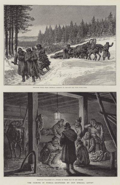 La hambruna en Rusia de Johann Nepomuk Schonberg