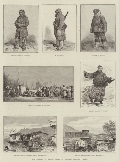 El viaje del Príncipe Enrique de Orleans a través de Tíbet de Johann Nepomuk Schonberg