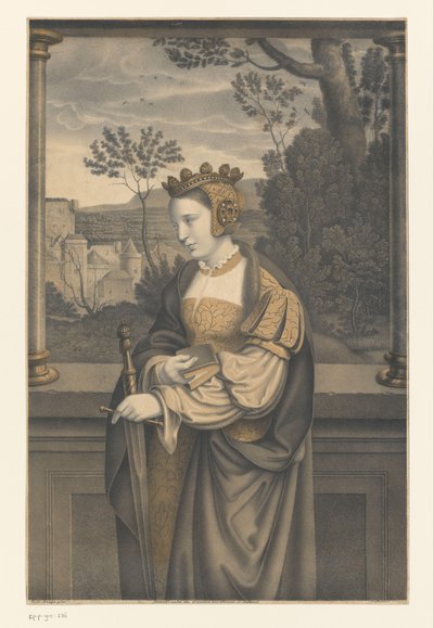 Santa Catalina
Obras de la colección de los hermanos Boisserée (título de la serie)
Galerie des Frères Boisserée (título de la serie) de Johann Nepomuk Strixner