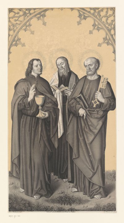 San Juan, Mateo y Pedro
Obras de la colección de los hermanos Boisserée (título de la serie)
Galerie des Frères Boisserée (título de la serie) de Johann Nepomuk Strixner