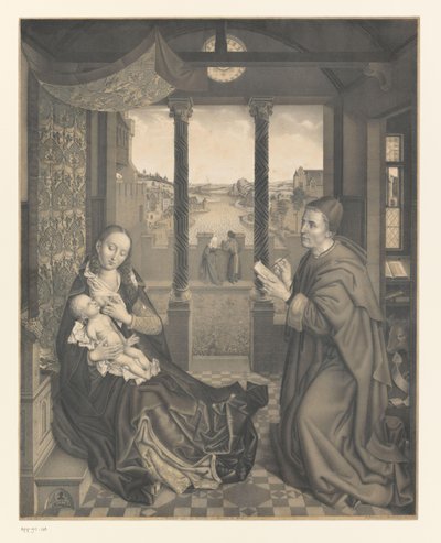 San Lucas dibuja a María con el niño
Obras de la colección de los hermanos Boisserée (título de la serie)
Galerie des Frères Boisserée (título de la serie) de Johann Nepomuk Strixner